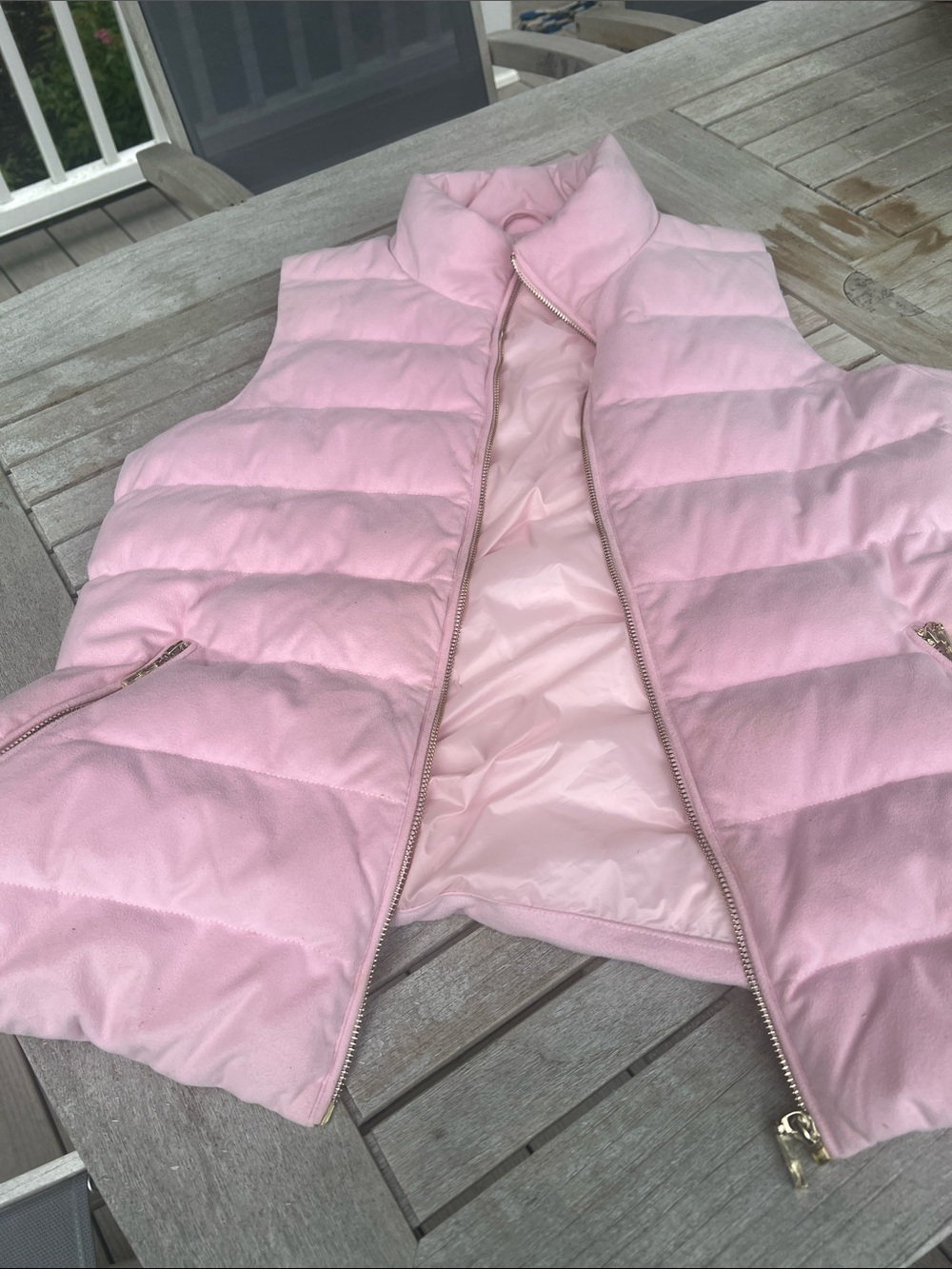 J. McLaughlin Pink Quilted Womens Puffer Vest